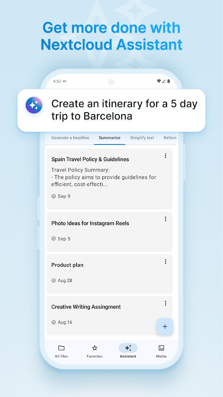 Nextcloud screenshot
