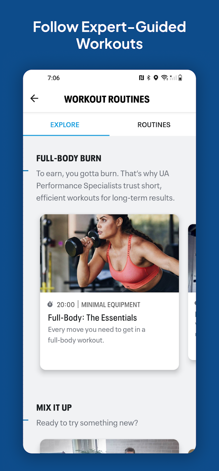 Map My Fitness Workout Tracker screenshot