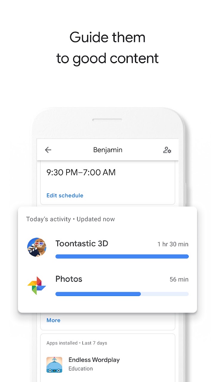 Family Link parental controls screenshot