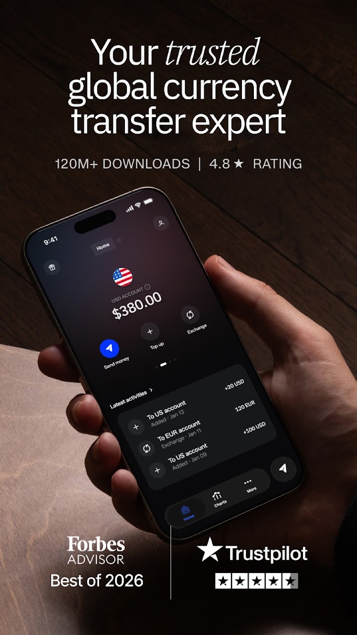 Xe Money Transfer & Currency screenshot