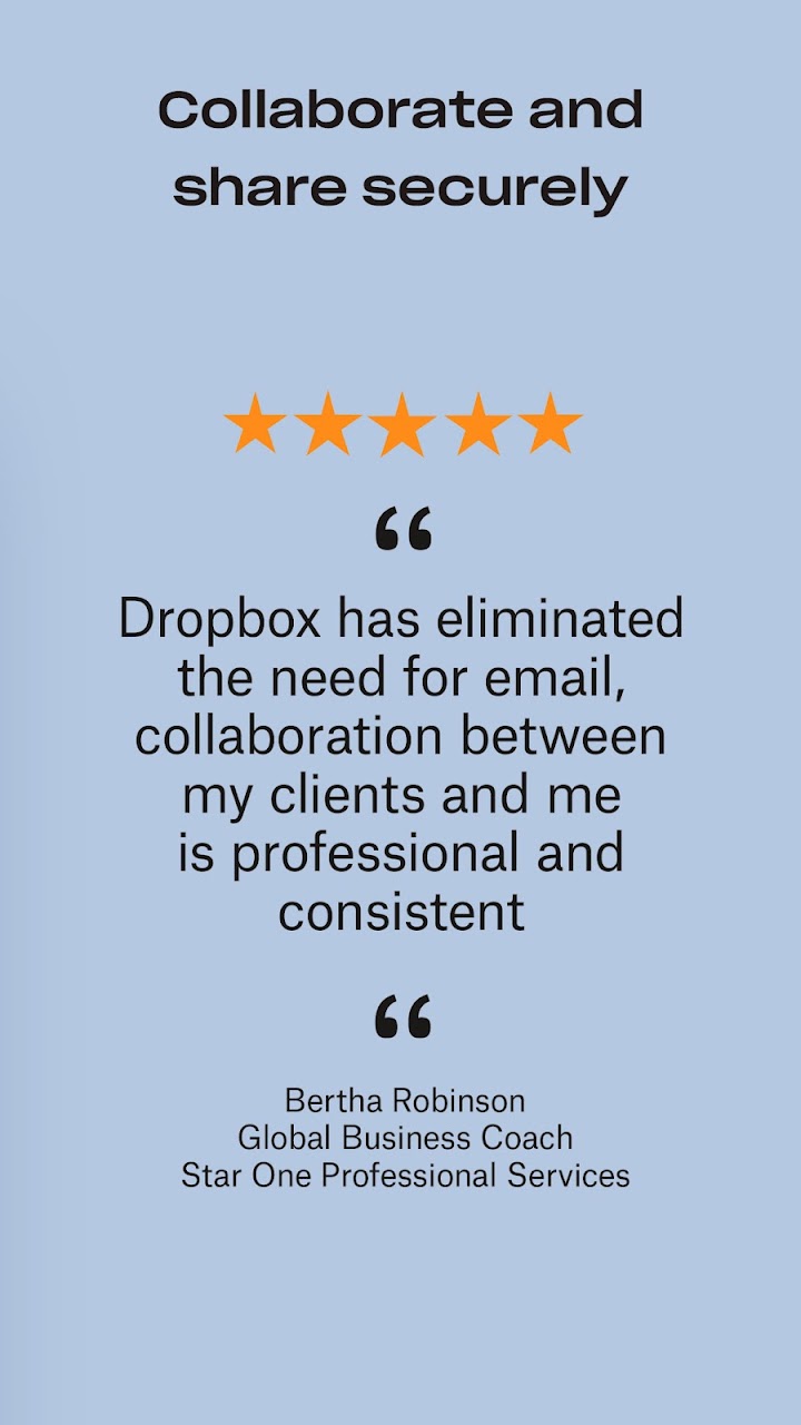 Dropbox: Secure Cloud Storage screenshot