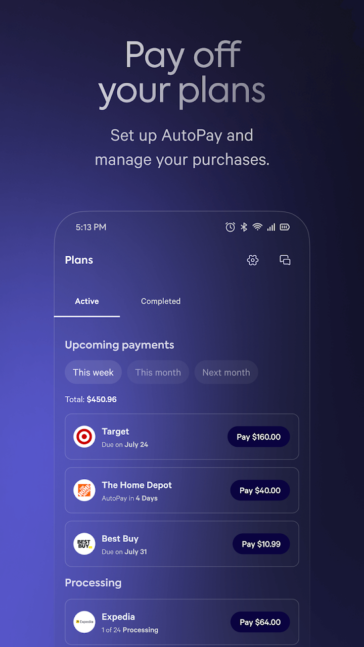 Affirm: Buy now, pay over time screenshot