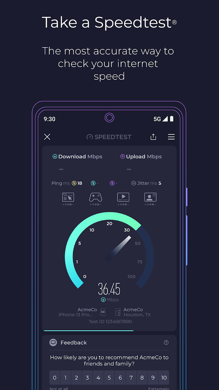 Speedtest by Ookla screenshot