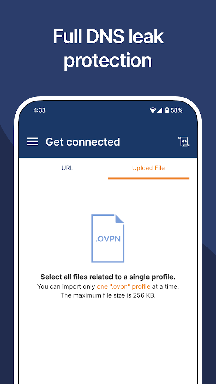 OpenVPN Connect screenshot