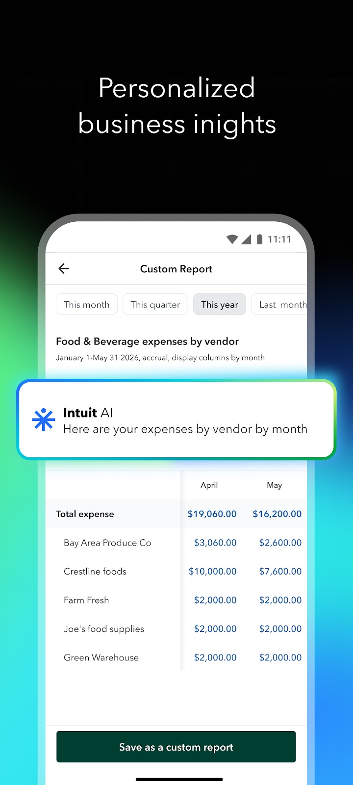 Intuit QuickBooks for Business screenshot
