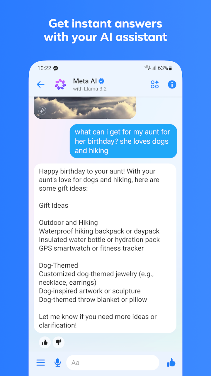 Messenger screenshot