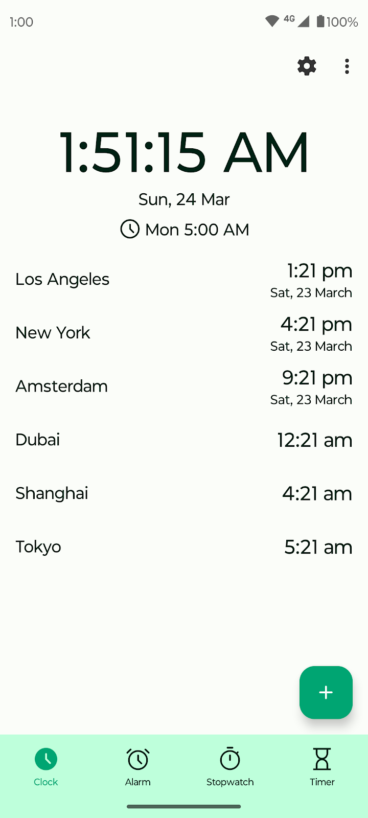 Fossify Clock Beta screenshot