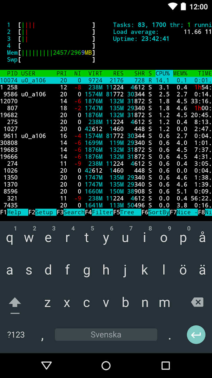 Termux screenshot