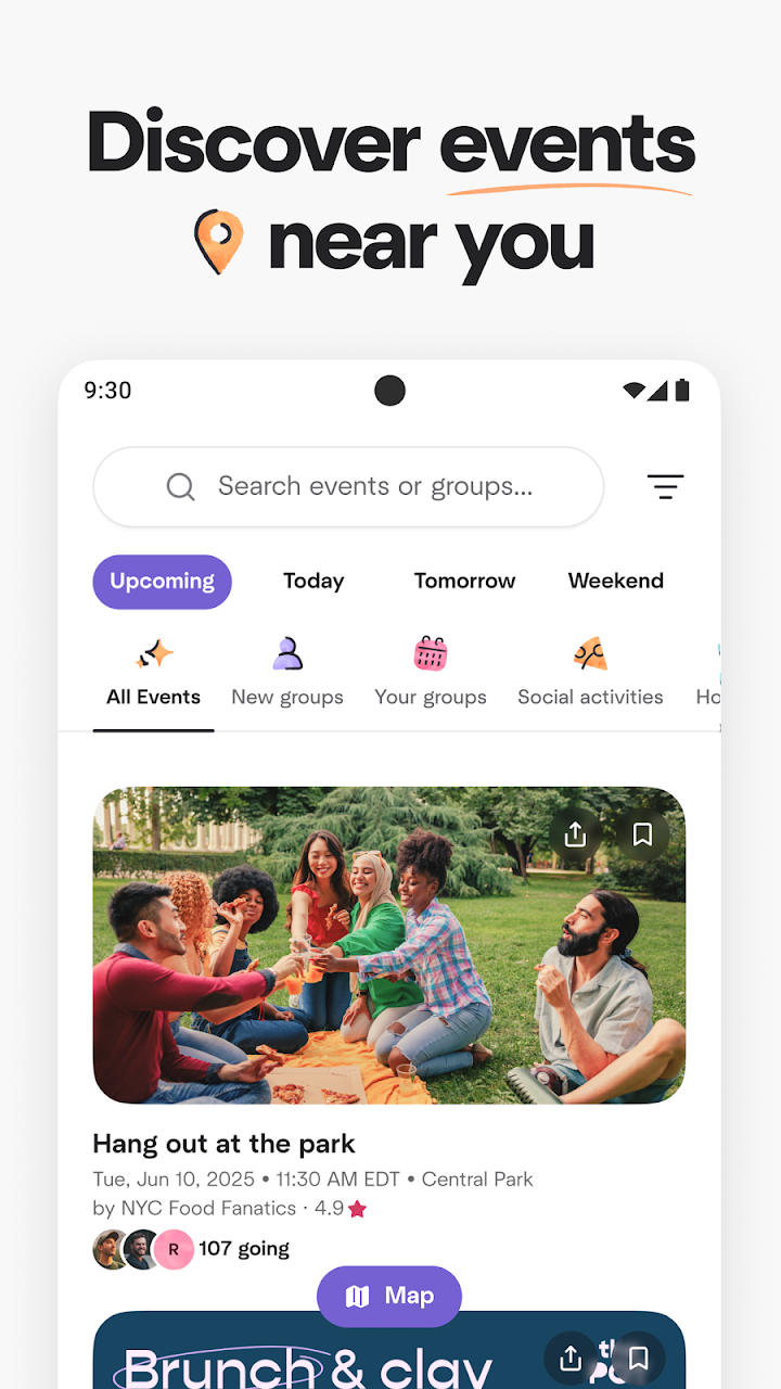 Meetup: Social Events & Groups screenshot