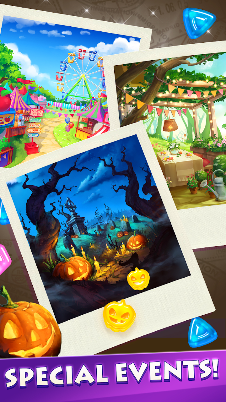 Gummy Drop! Match 3 & Travel screenshot