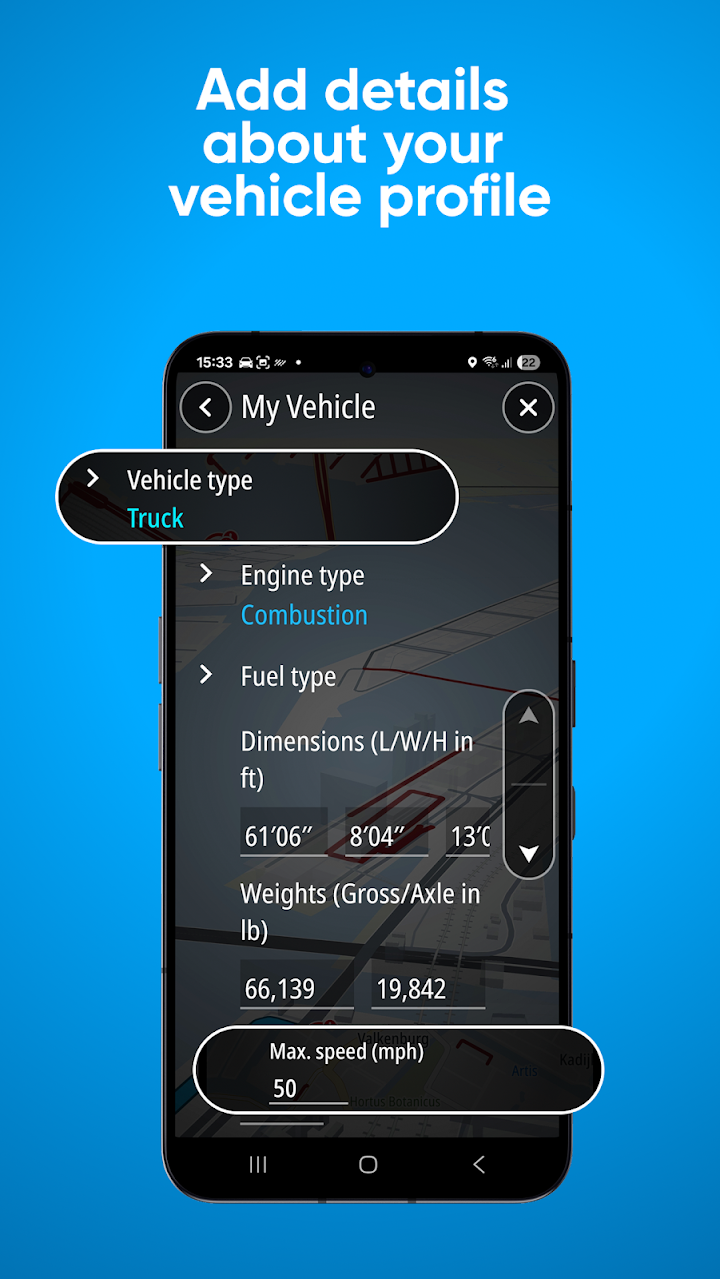 TomTom GO Expert: Truck GPS screenshot