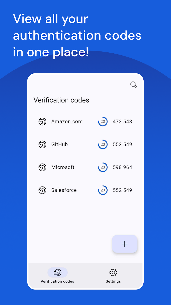 Bitwarden Authenticator screenshot