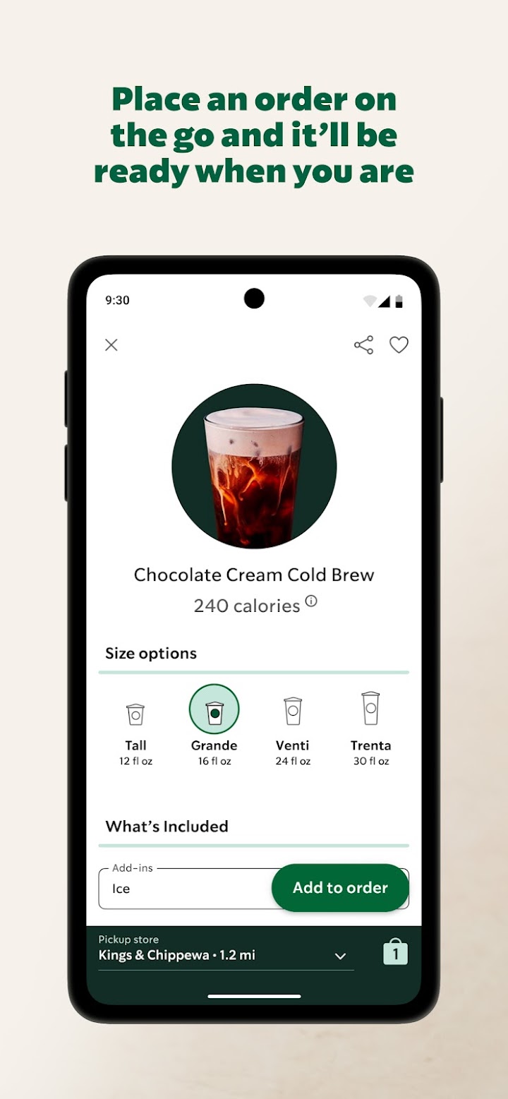 Starbucks screenshot