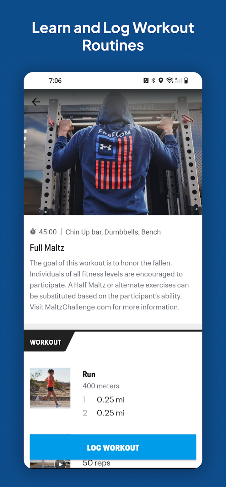 Map My Fitness Workout Tracker screenshot