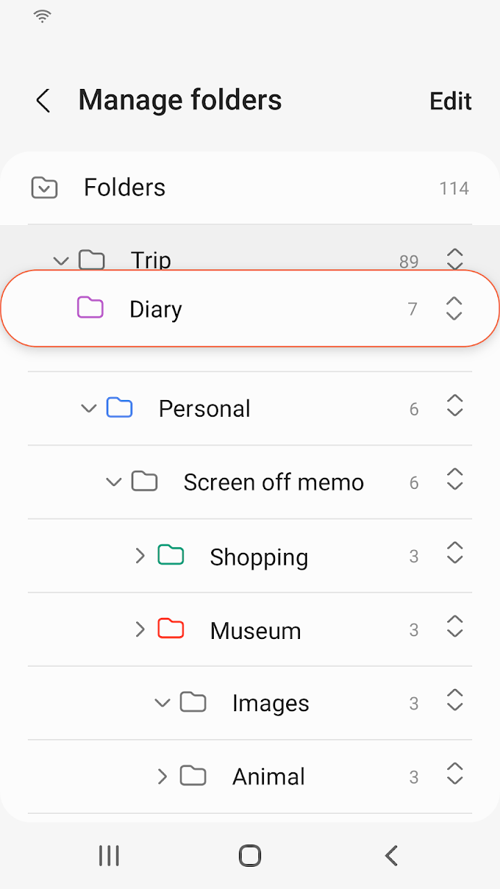 Samsung Notes screenshot