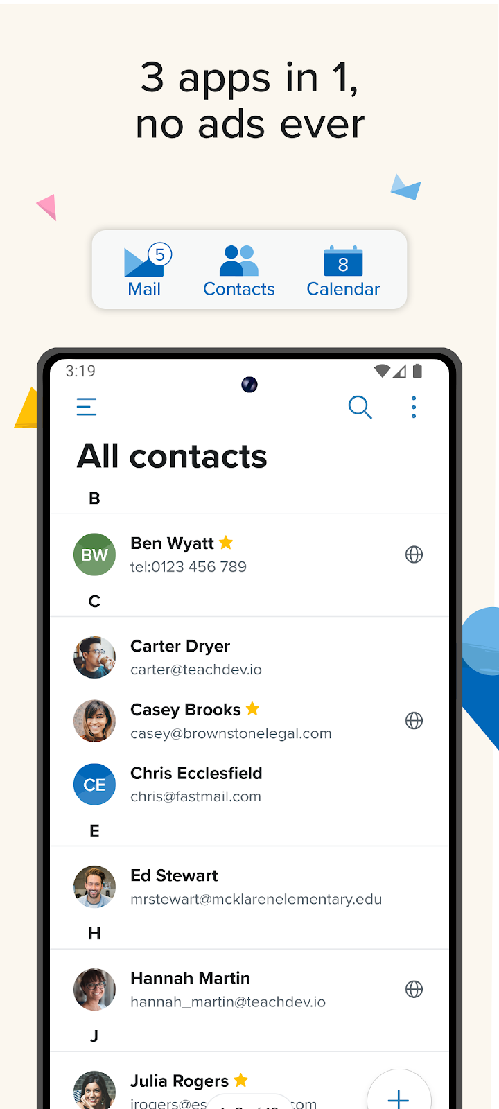Fastmail screenshot