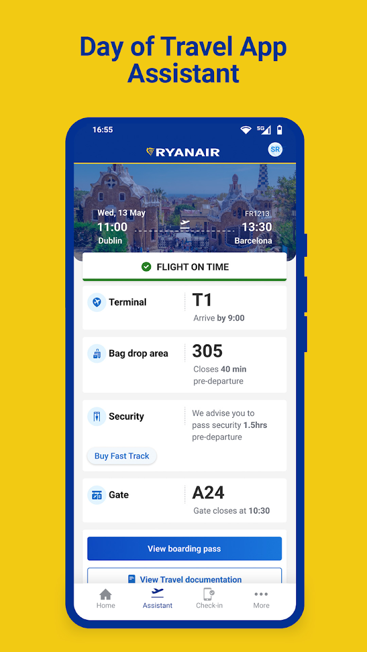 Ryanair screenshot