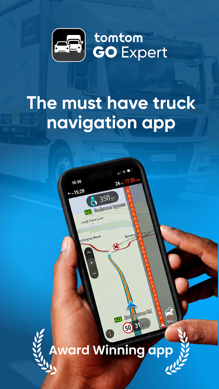 TomTom GO Expert: Truck GPS screenshot