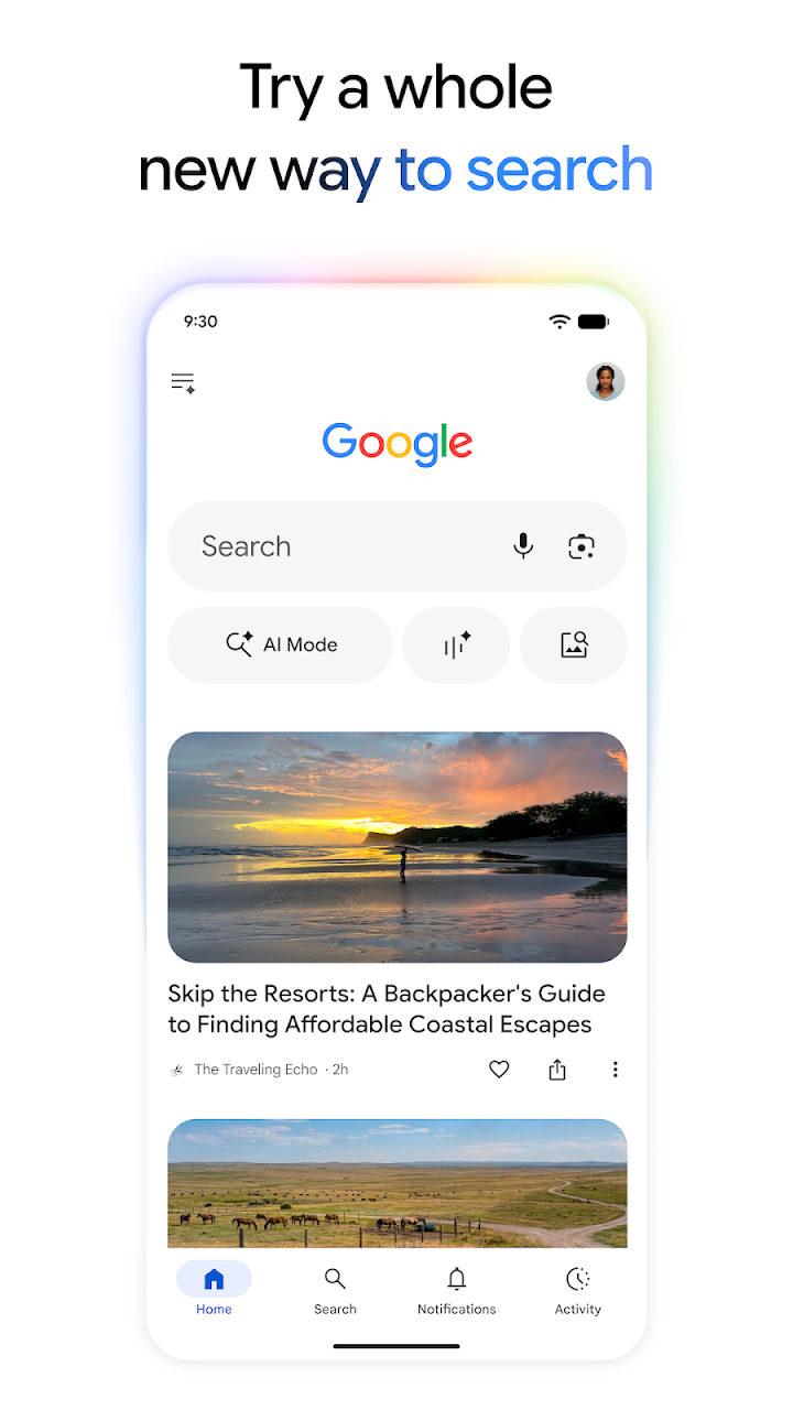 Google Go screenshot
