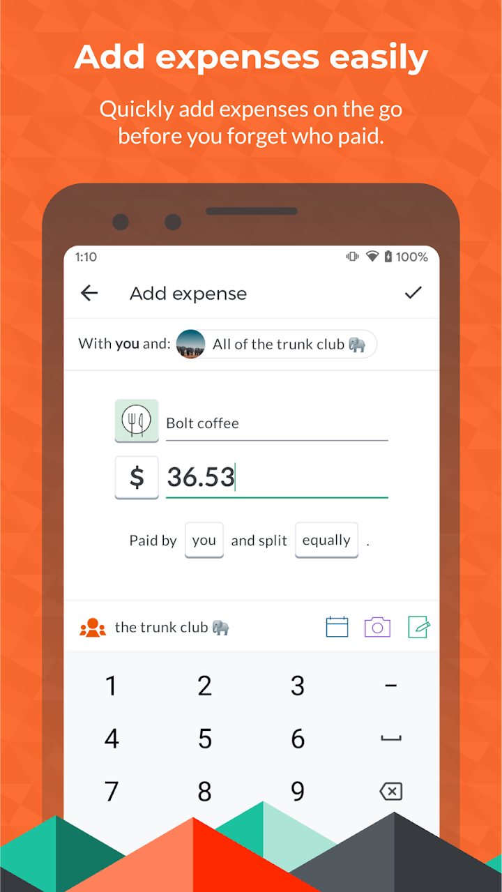 Splitwise screenshot