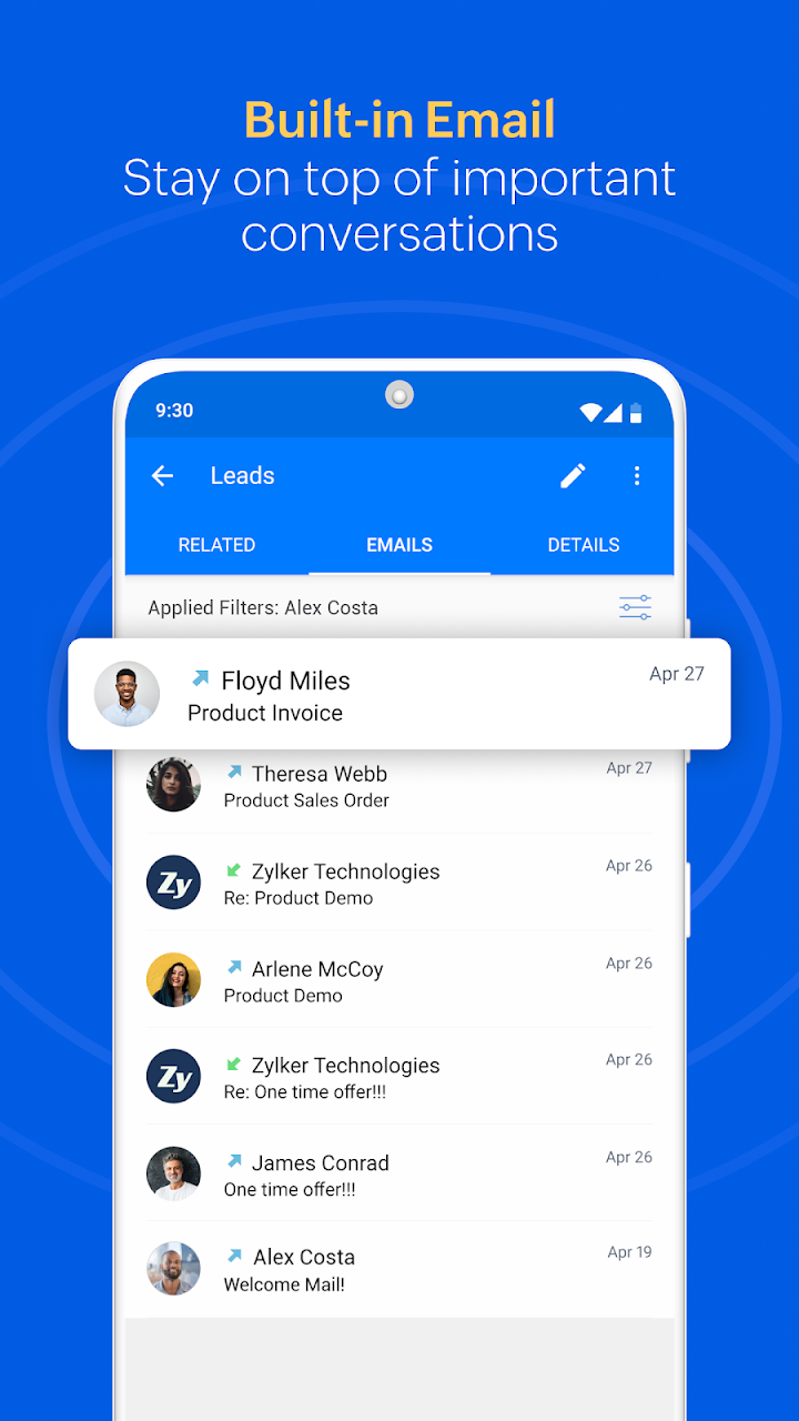 Zoho CRM - Sales & Marketing screenshot