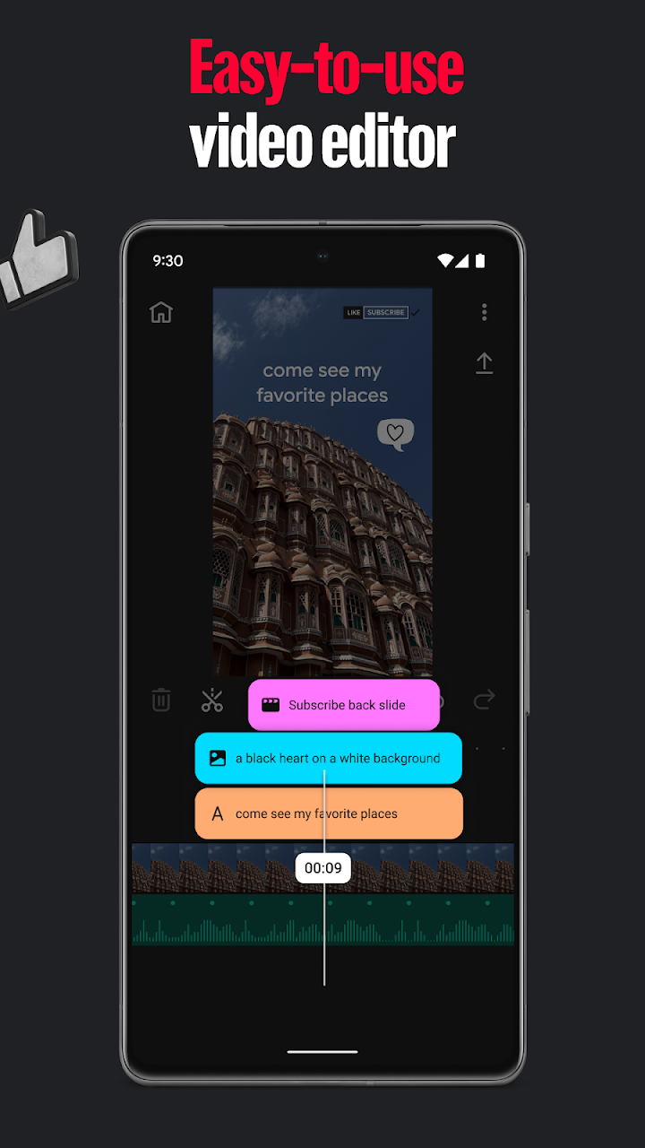 YouTube Create: Video editor screenshot