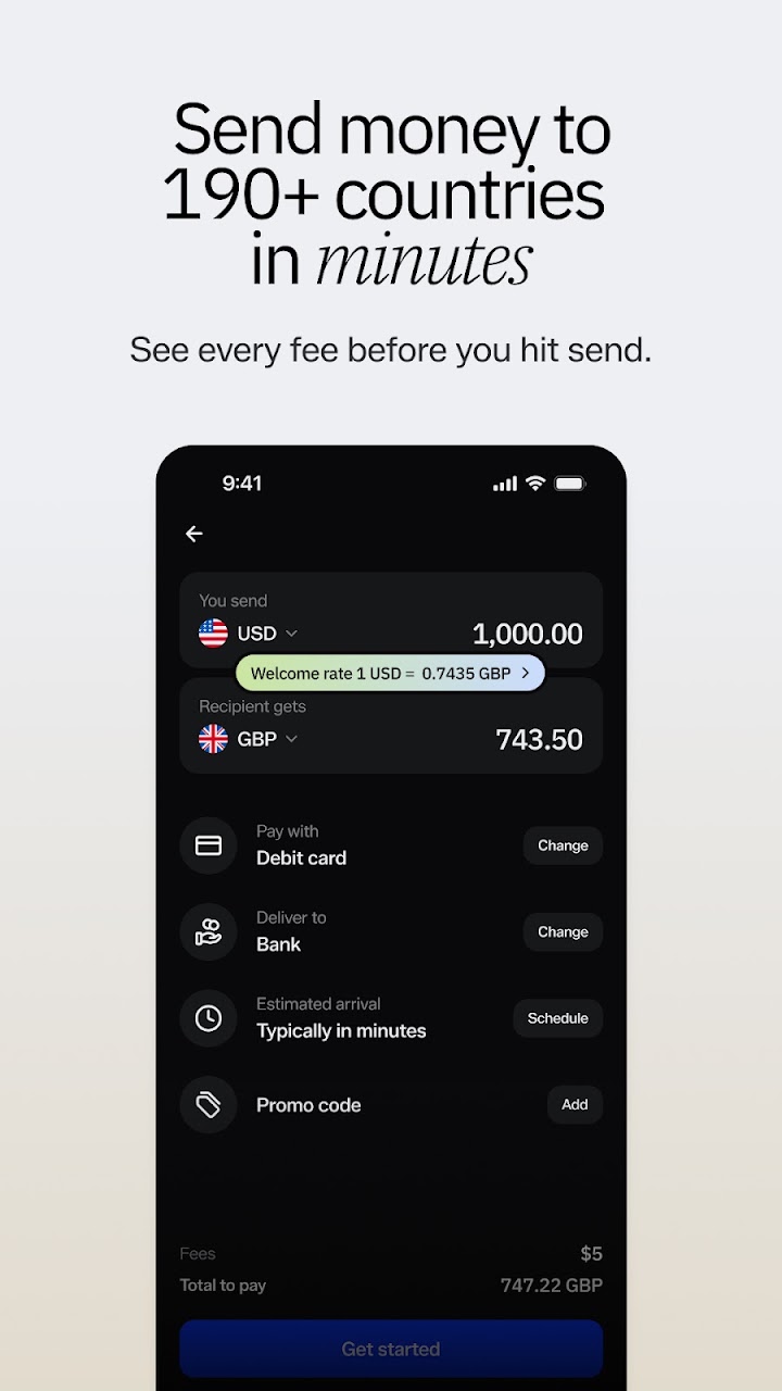 Xe Money Transfer & Currency screenshot