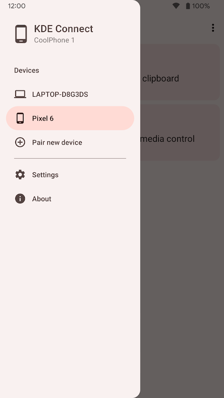 KDE Connect screenshot