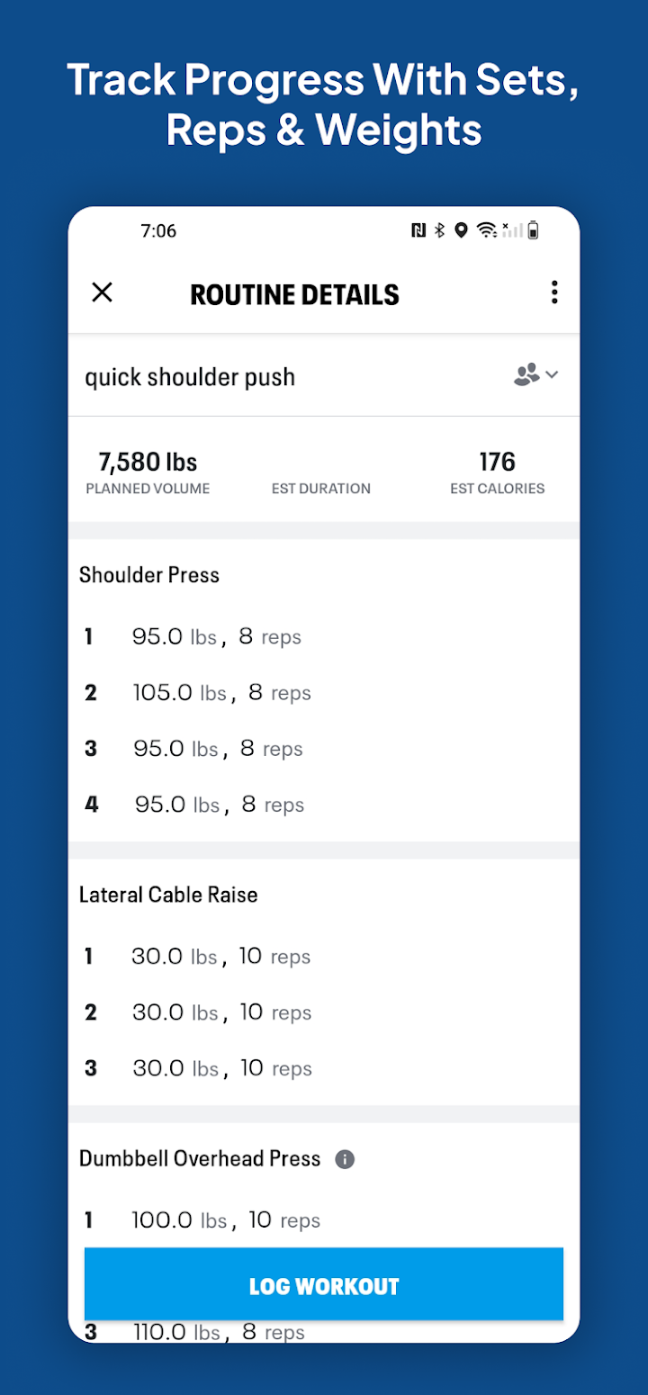 Map My Fitness Workout Tracker screenshot