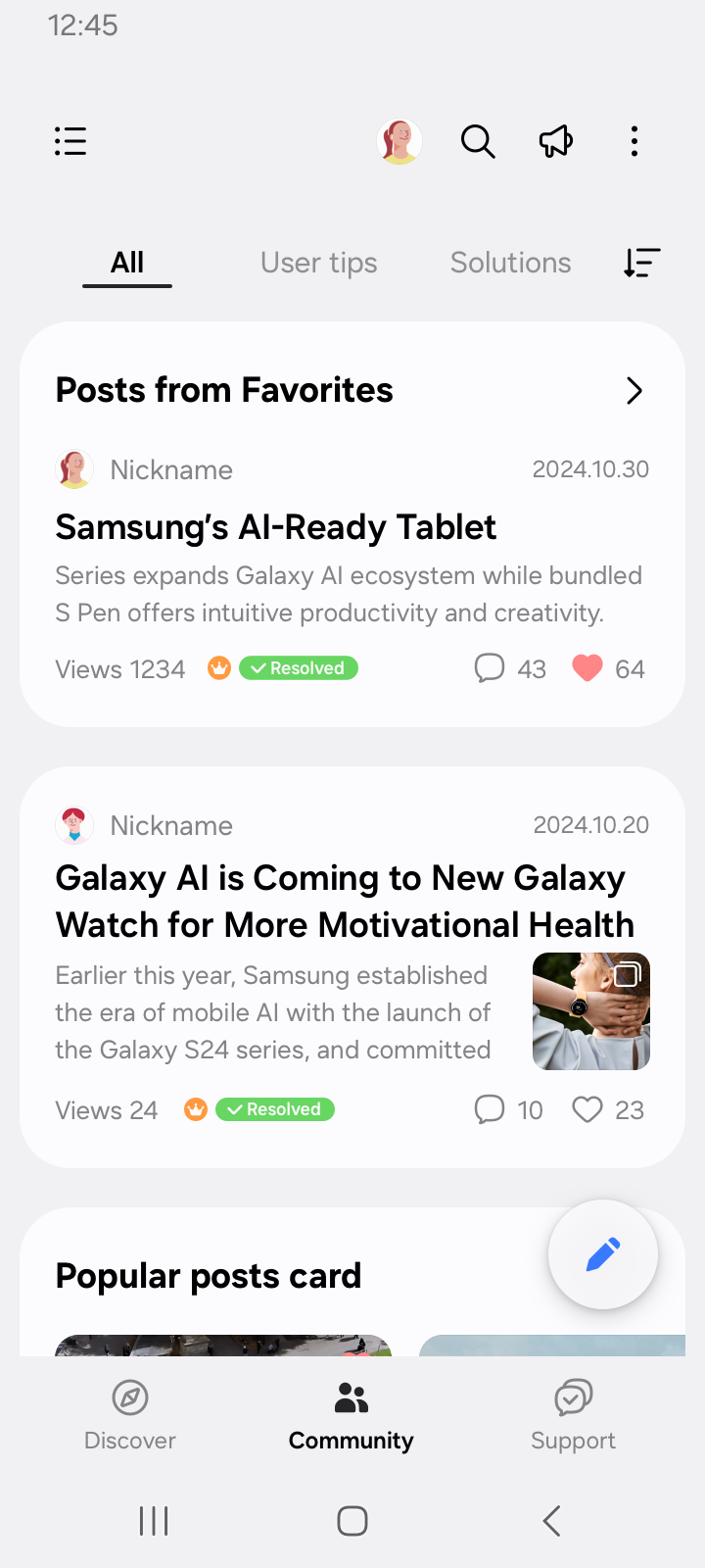 Samsung Members screenshot