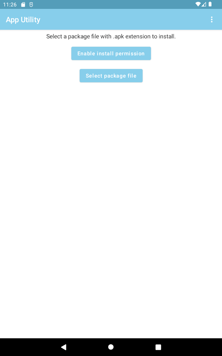 Application Utility screenshot