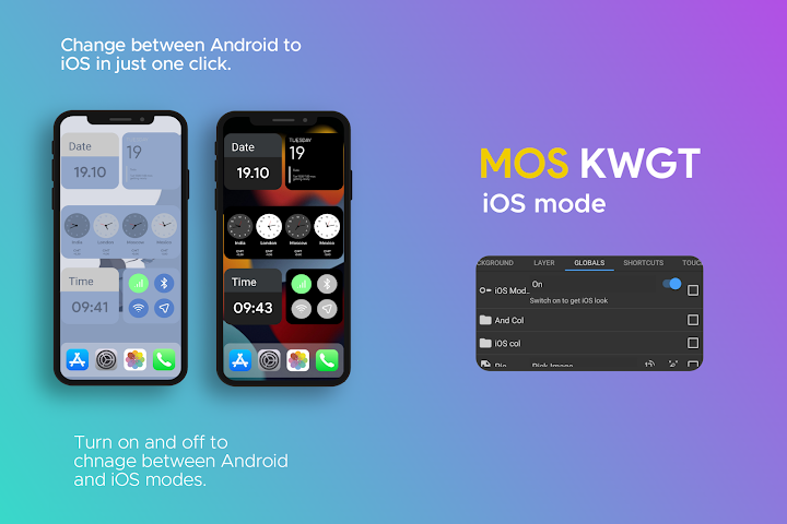 MOS KWGT - Material OS screenshot