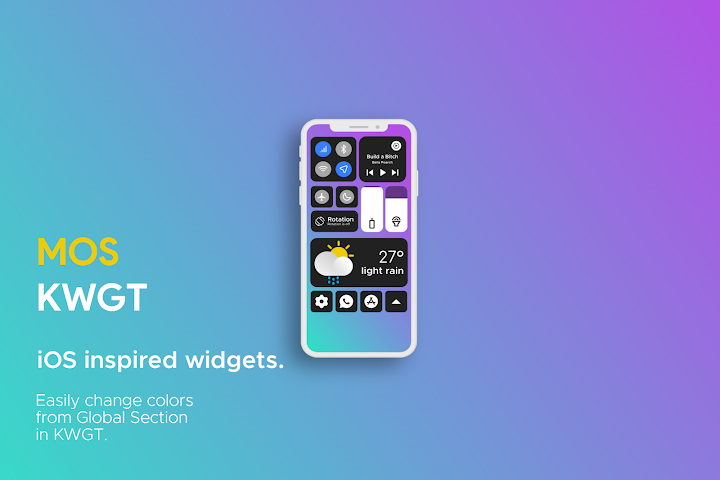 MOS KWGT - Material OS screenshot