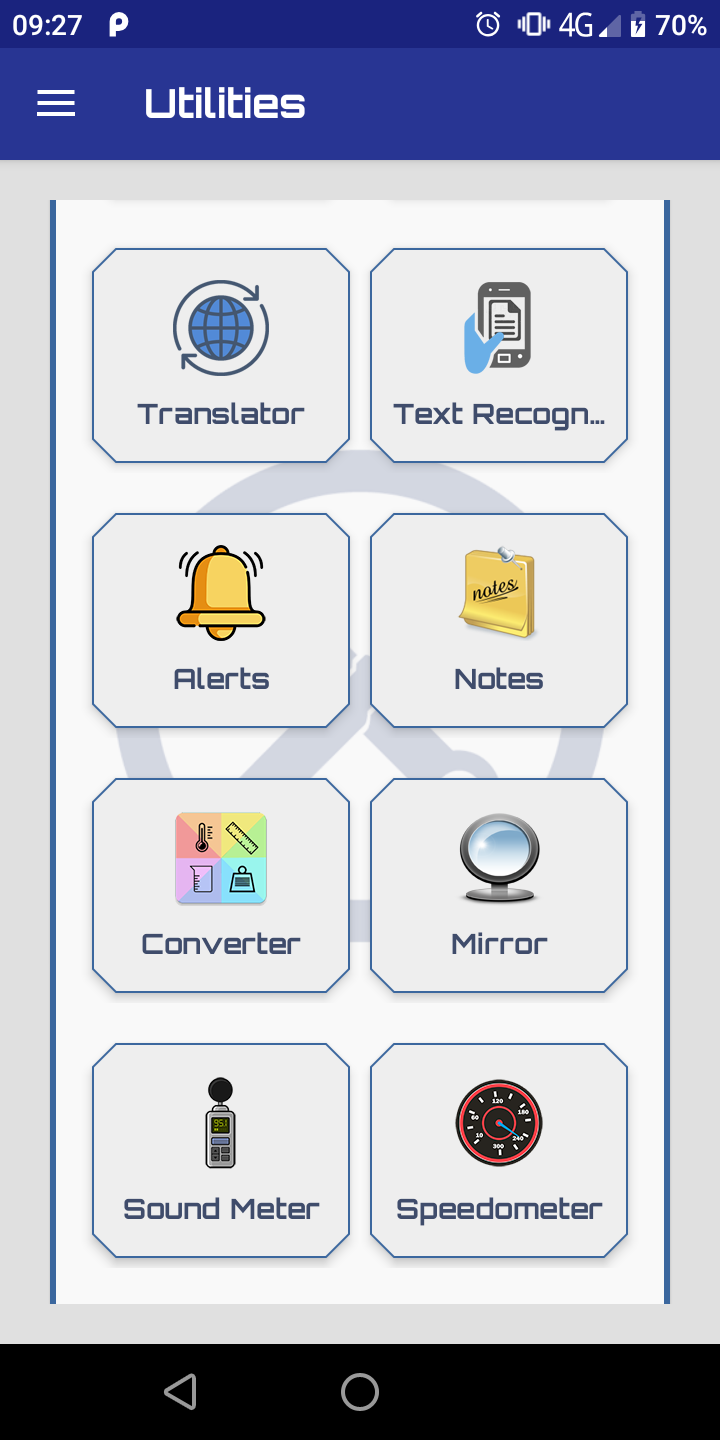 Utilities screenshot