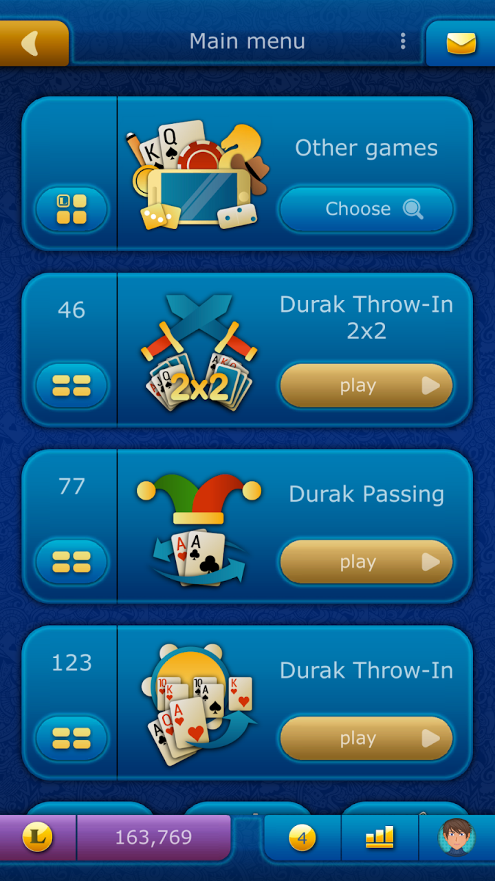 Durak LiveGames online screenshot