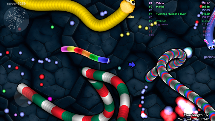 slither.io screenshot