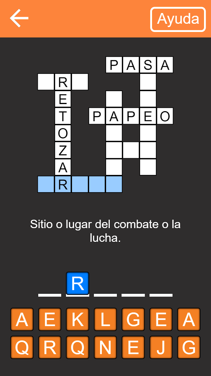 Crucigramas - en español screenshot